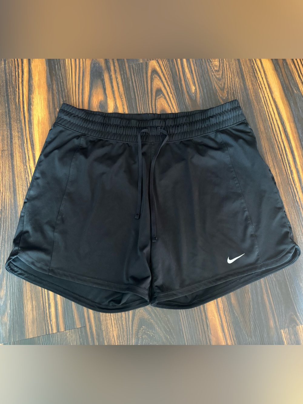 Nike Black Dri-FIT Performance Shorts with White Swoosh